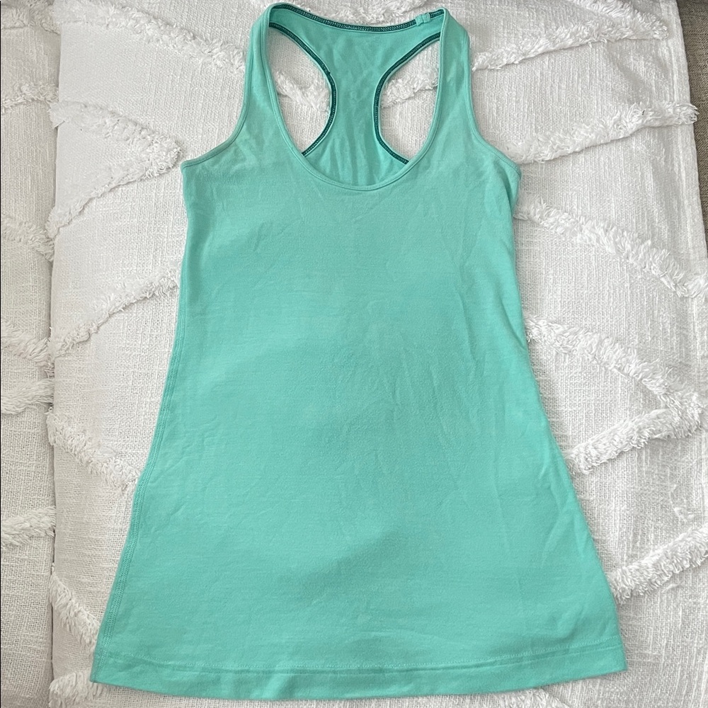 Lululemon mint green tank top